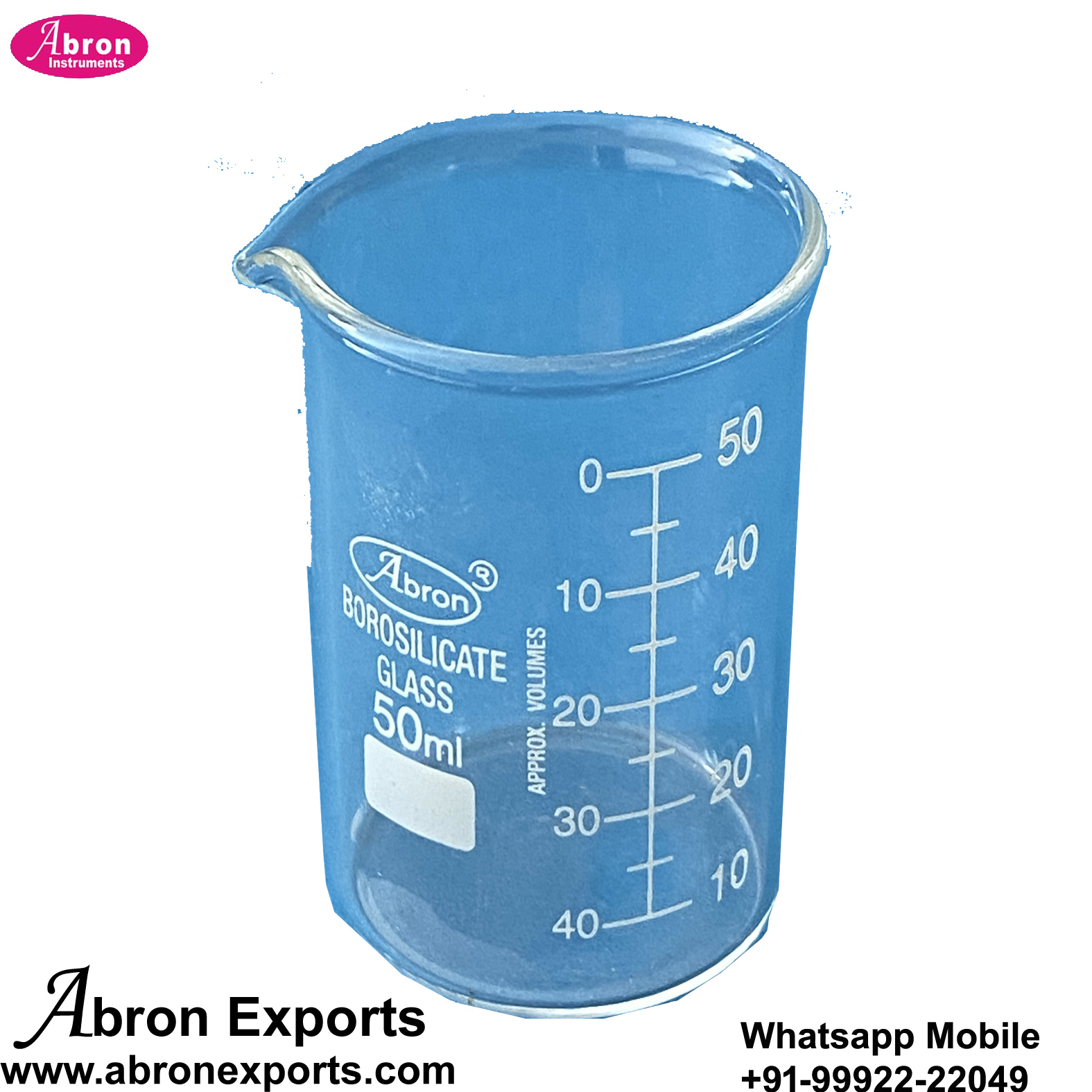 EC-003B32 Beakers 50ml Borosilicate Glass Tall form or low form any Pack of 10 Abron AC-426BT50
